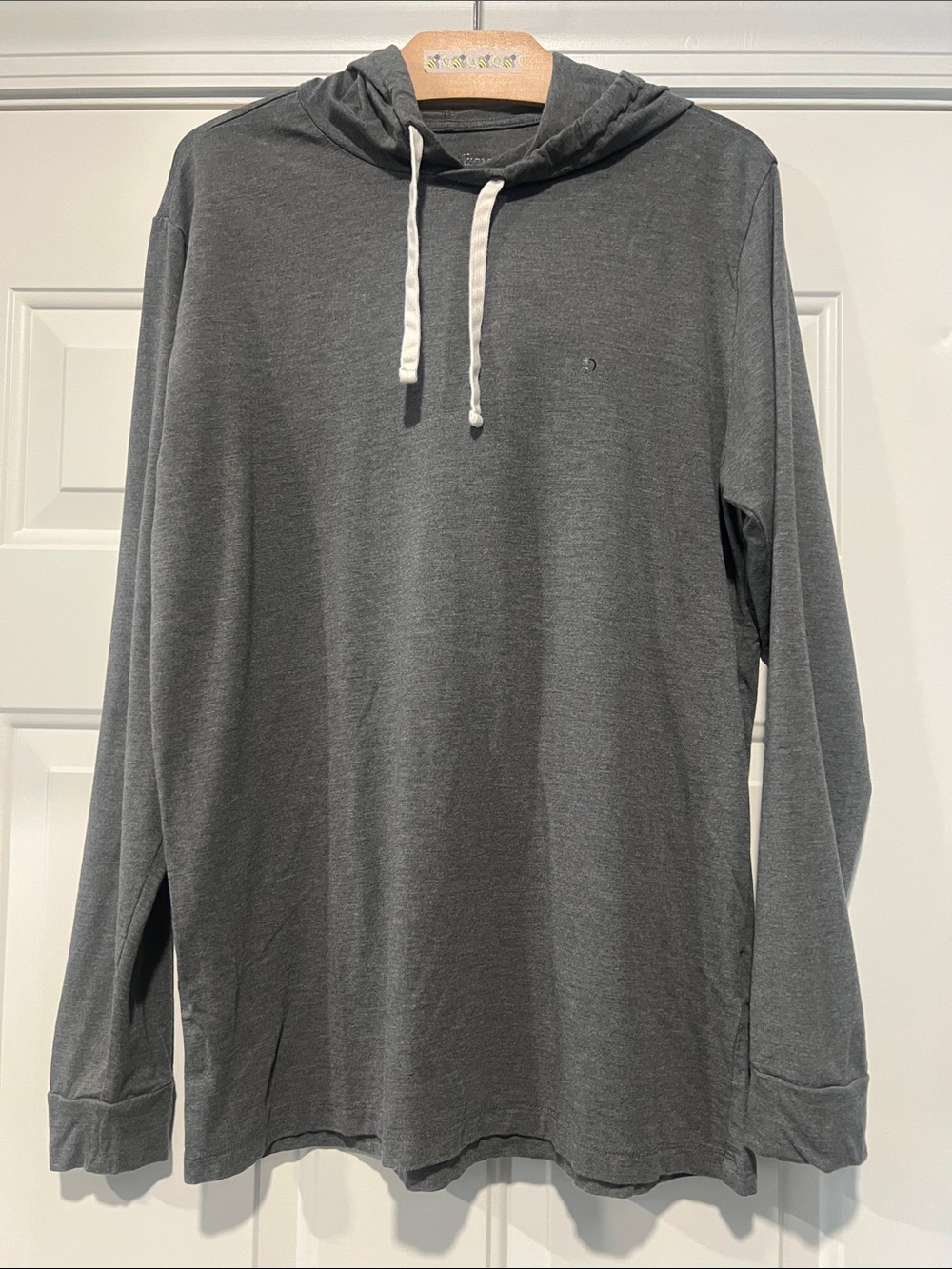 Duck Camp Men's Sz M Long-Sleeve Gray/Green Hoodie Shirt Hunt Casual Layer